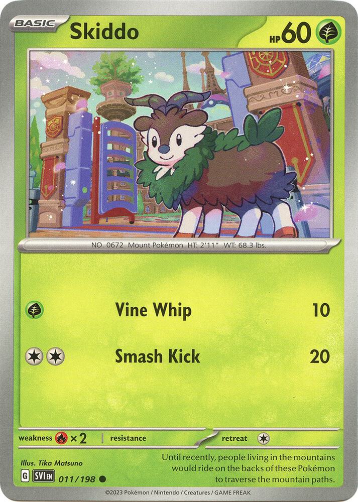Pokemon Skiddo 11/198 Scarlet & Violet