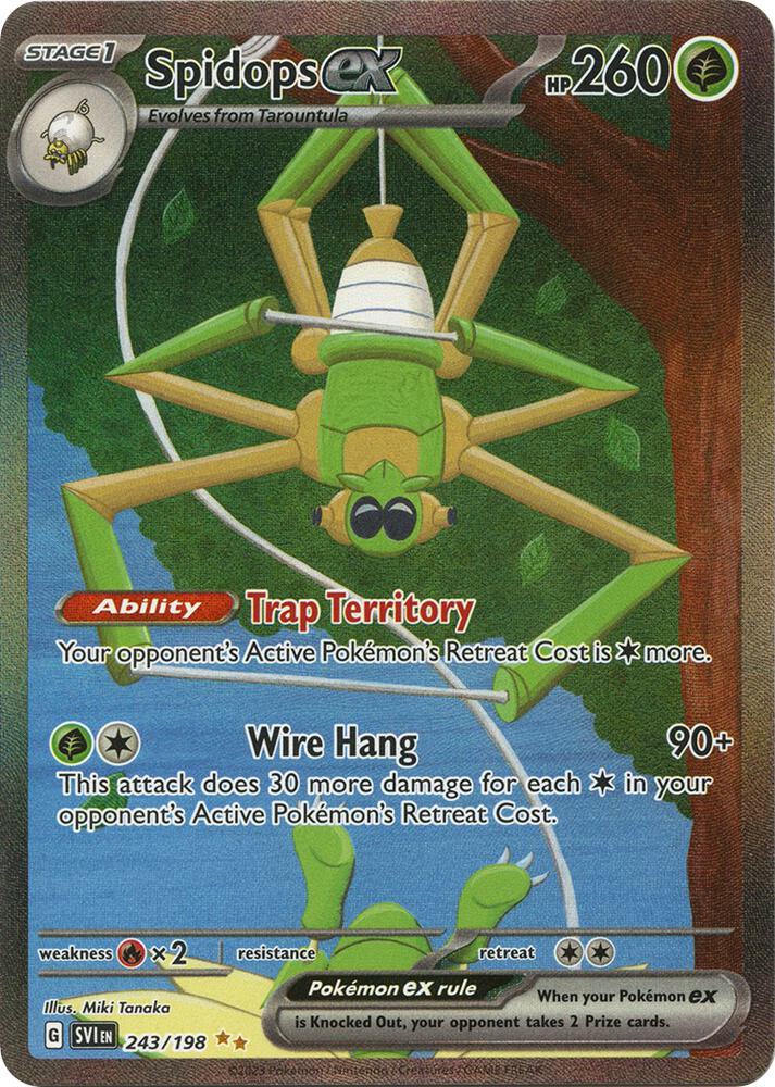 Pokemon Spidops ex 243/198 Scarlet & Violet
