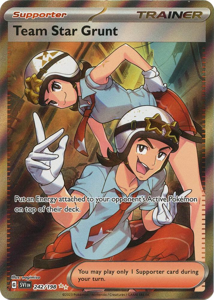 Pokemon Team Star Grunt 242/198 Scarlet & Violet