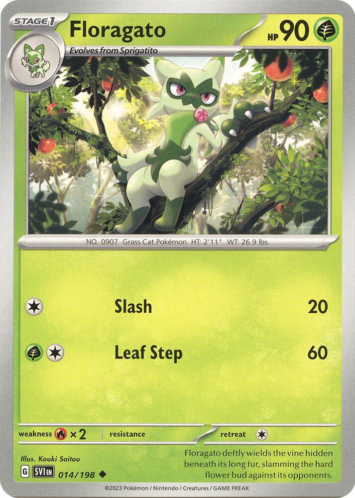 Pokemon Floragato 14/198 Scarlet & Violet