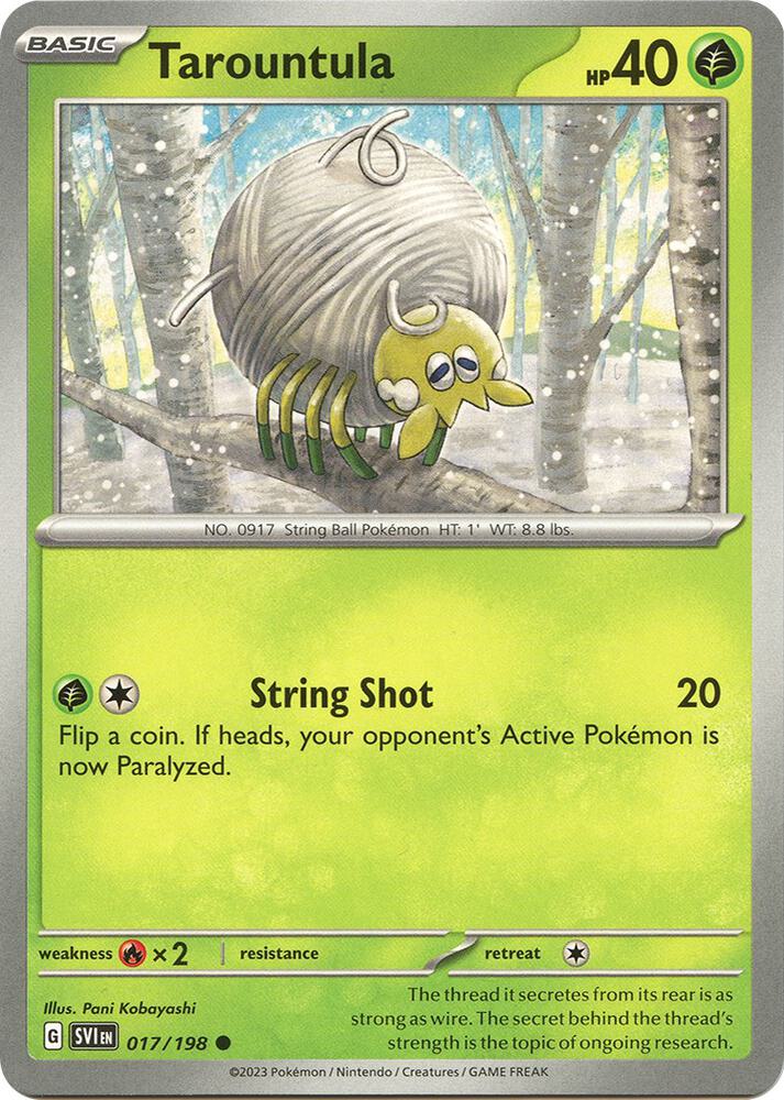 Pokemon Tarountula 17/198 Scarlet & Violet