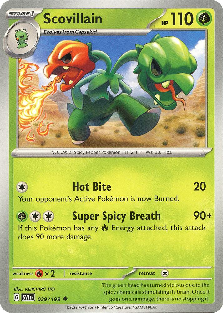Pokemon Scovillain 29/198 Scarlet & Violet