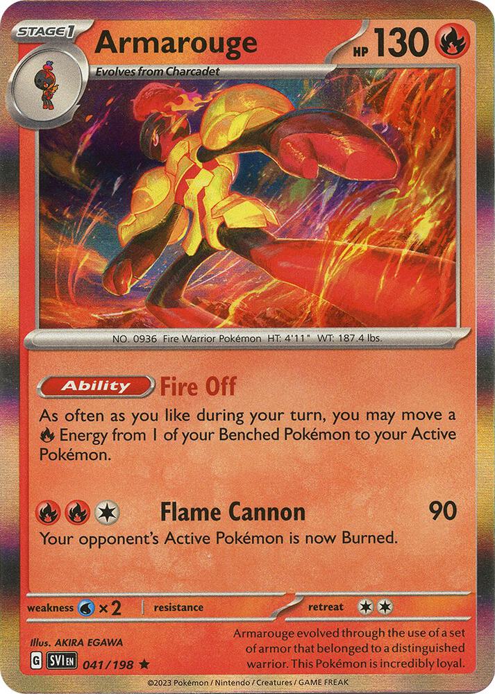 Pokemon Armarouge 41/198 Scarlet & Violet