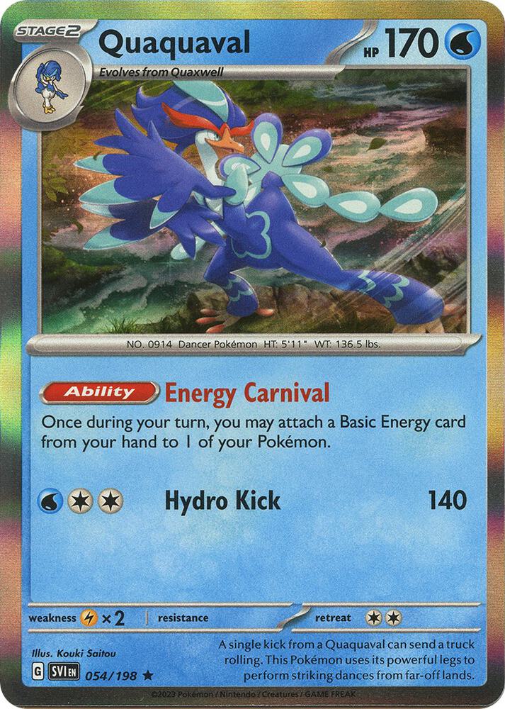 Pokemon Quaquaval 54/198 Scarlet & Violet