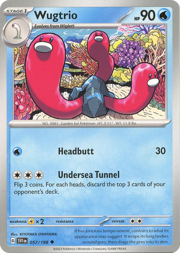 Pokemon Wugtrio 57/198 Scarlet & Violet