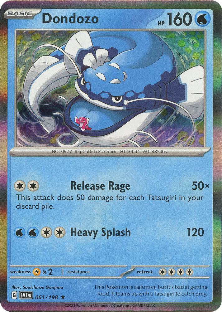 Pokemon Dondozo 61/198 Scarlet & Violet