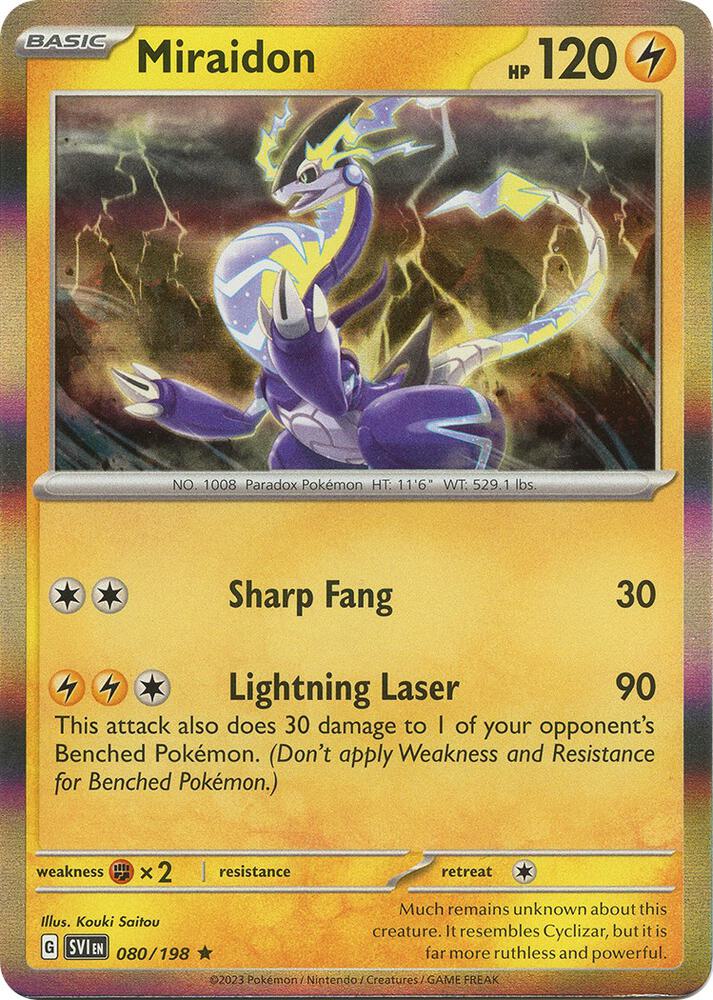 Pokemon Miraidon 80/198 Scarlet & Violet