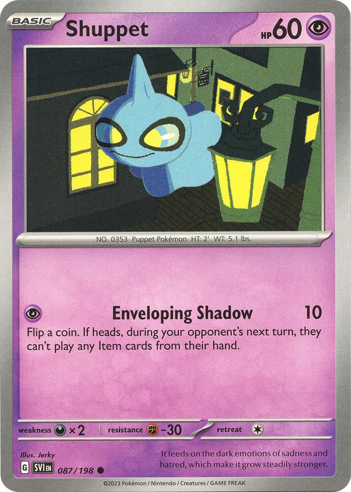 Pokemon Shuppet 87/198 Scarlet & Violet