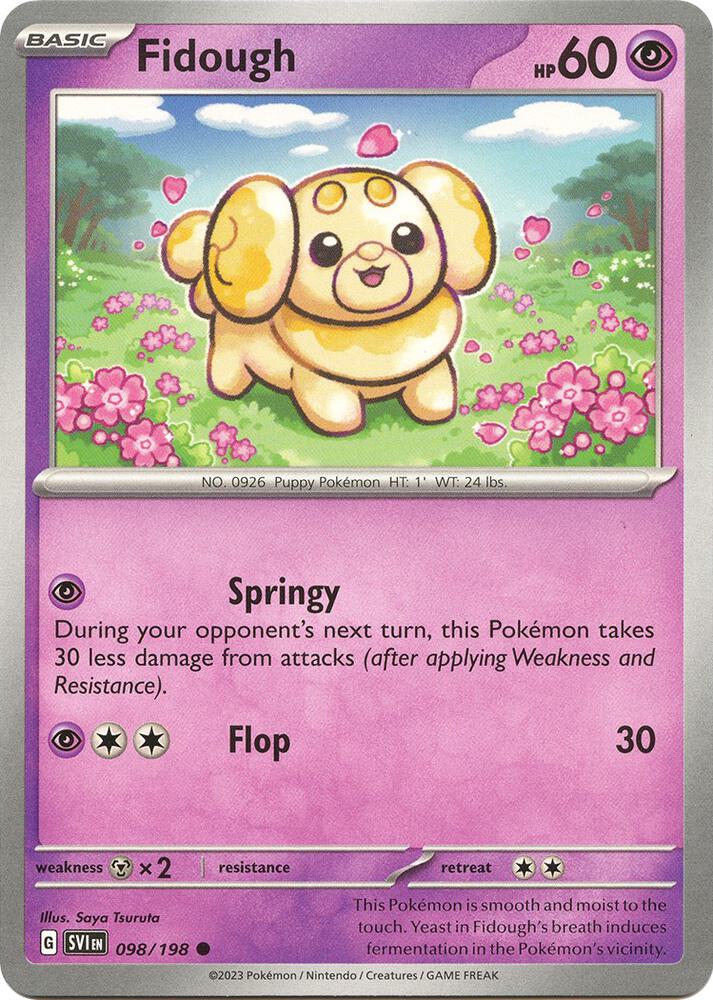 Pokemon Fidough 98/198 Scarlet & Violet