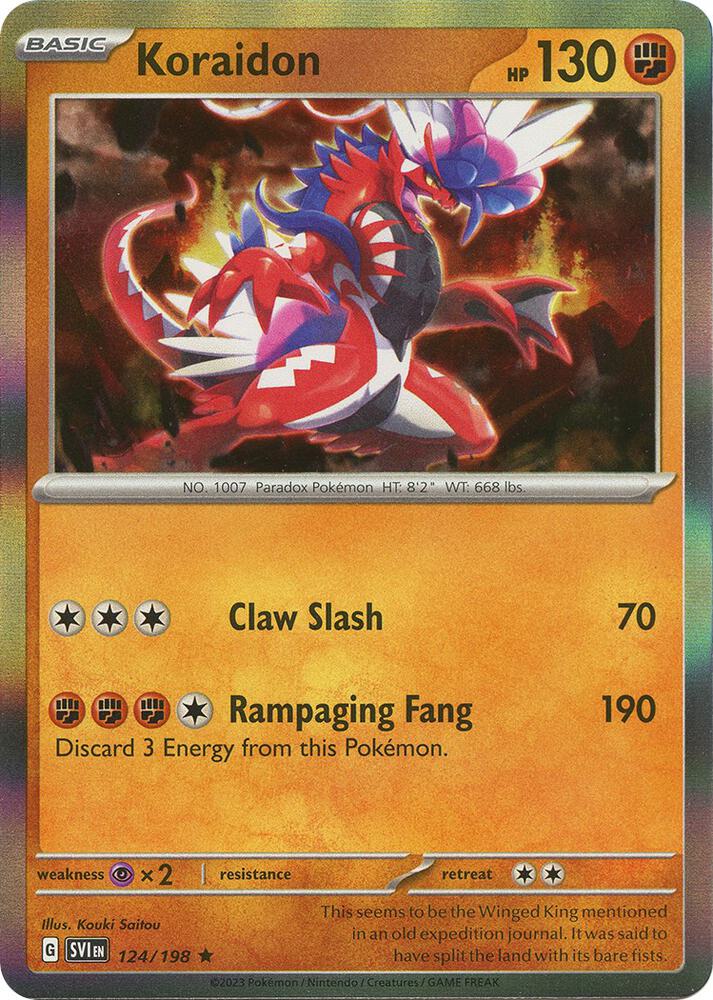 Pokemon Koraidon 124/198 Scarlet & Violet