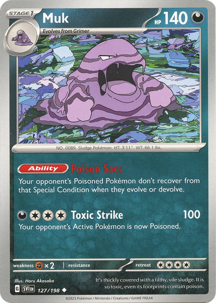 Pokemon Muk 127/198 Scarlet & Violet
