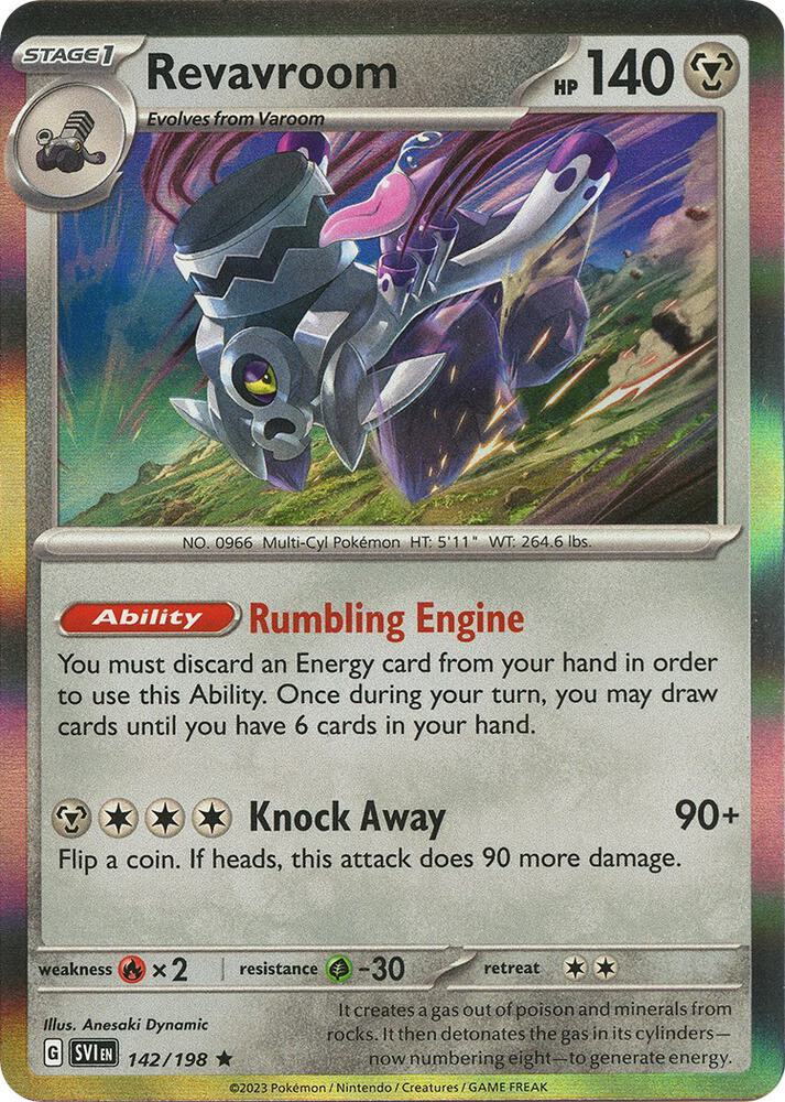 Pokemon Revavroom 142/198 Scarlet & Violet