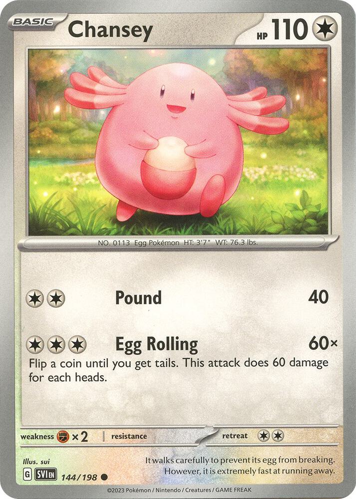 Pokemon Chansey 144/198 Scarlet & Violet
