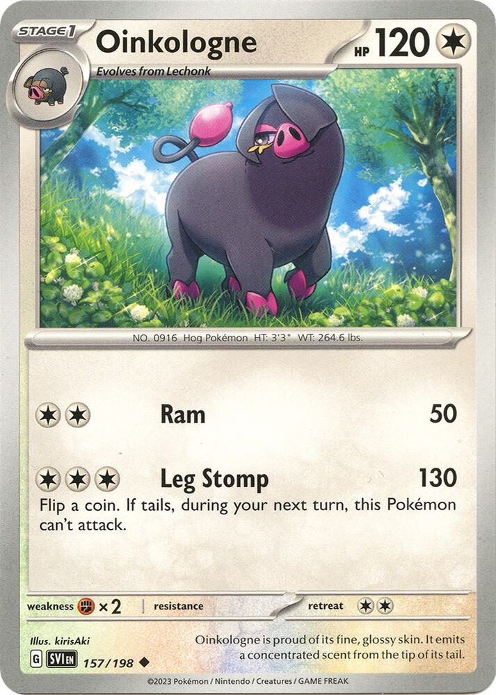 Pokemon Oinkologne 157/198 Scarlet & Violet