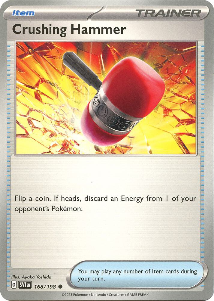 Pokemon Crushing Hammer 168/198 Scarlet & Violet