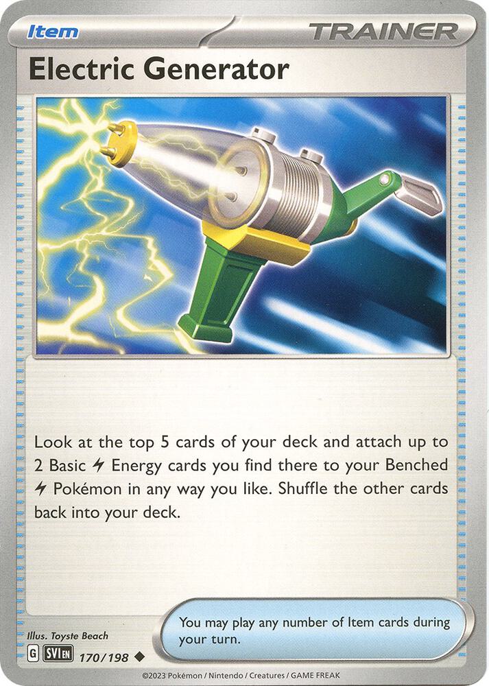 Pokemon Electric Generator 170/198 Scarlet & Violet