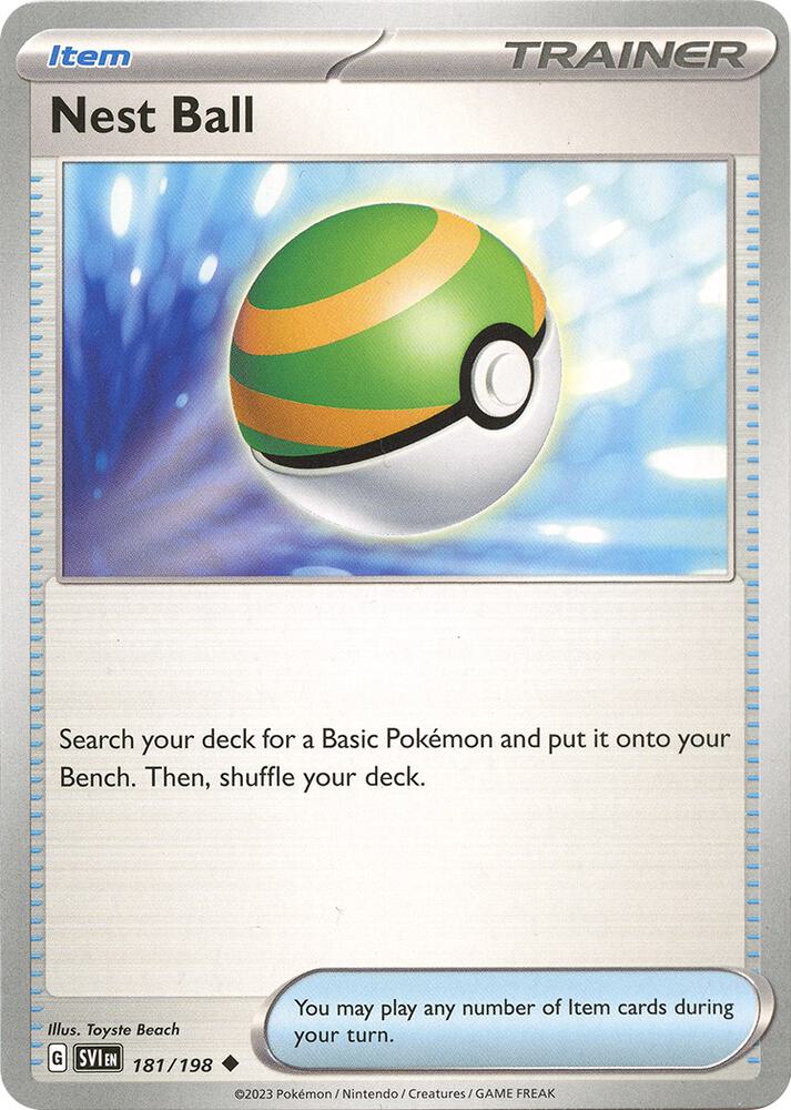 Pokemon Nest Ball 181/198 Scarlet & Violet