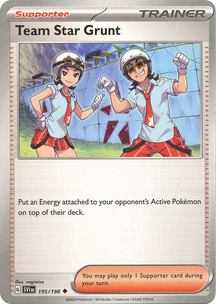 Pokemon Team Star Grunt 195/198 Scarlet & Violet