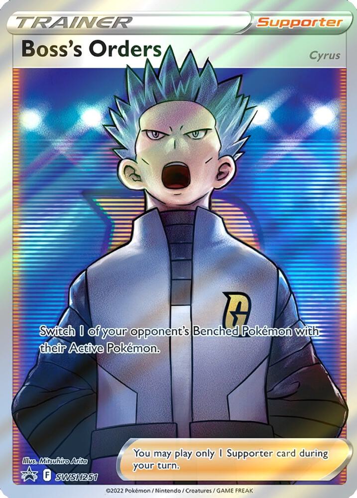 Pokemon Boss's Orders SWSH251 SWSH Black Star Promos