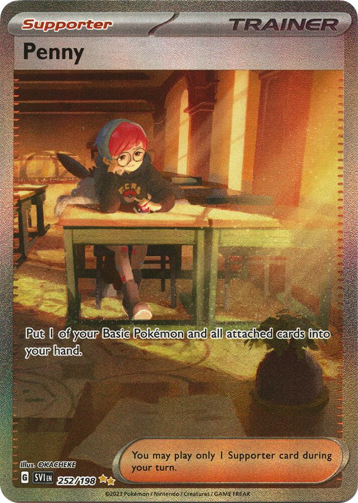 Pokemon Penny 252/198 Scarlet & Violet