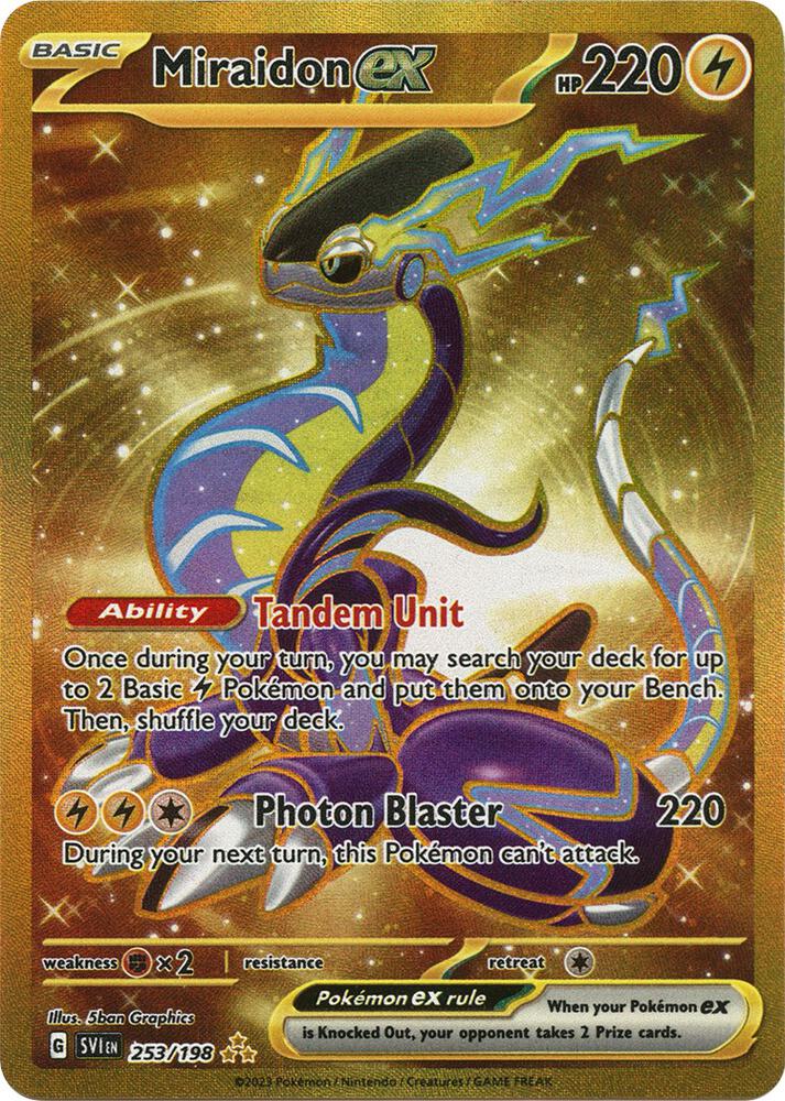 Pokemon Miraidon ex 253/198 Scarlet & Violet