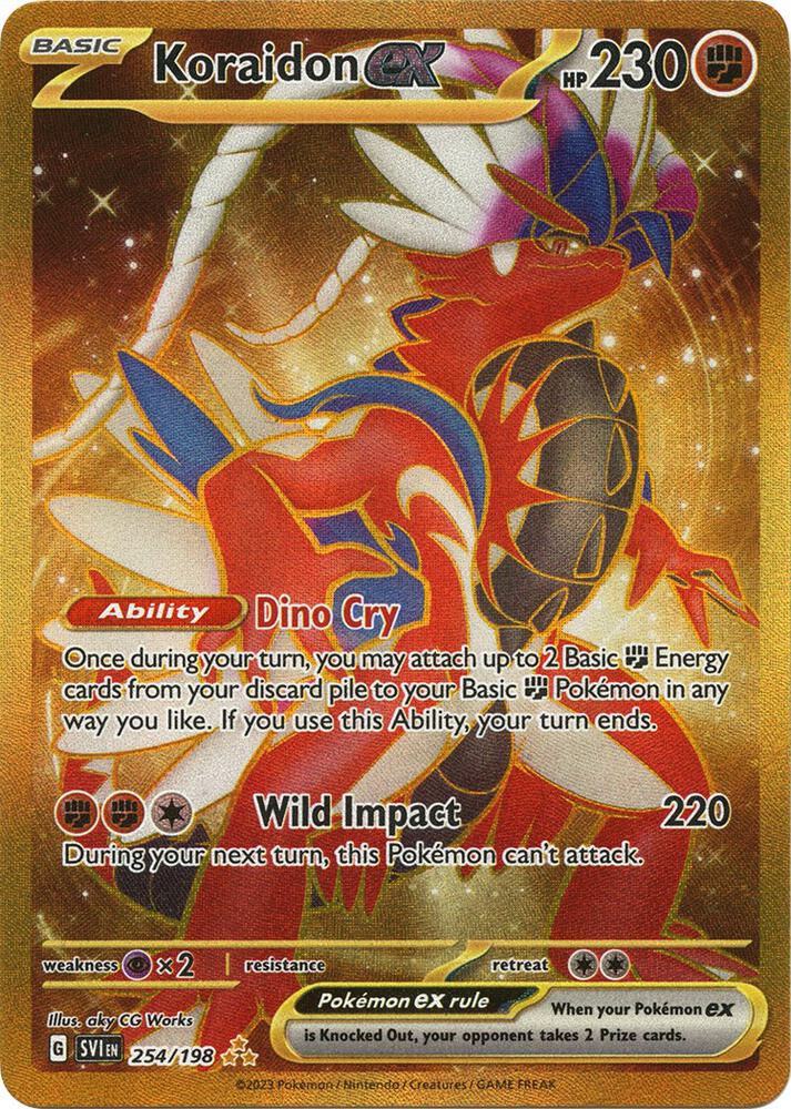 Pokemon Koraidon ex 254/198 Scarlet & Violet