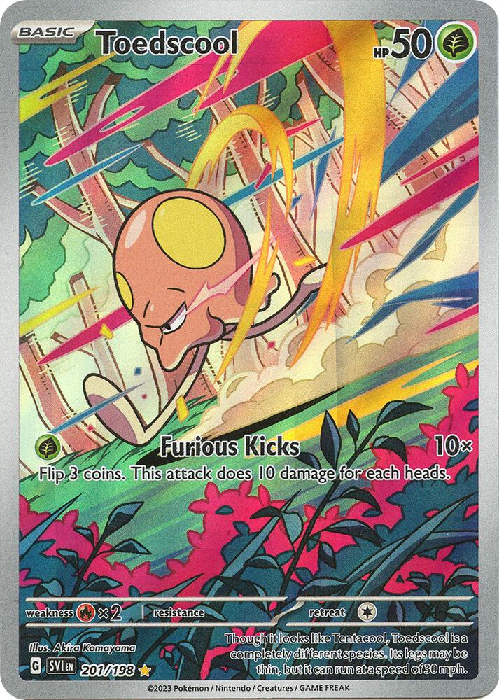 Pokemon Toedscool 201/198 Scarlet & Violet
