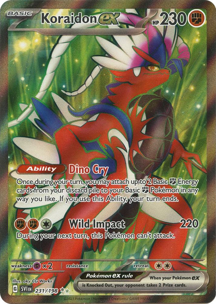 Pokemon Koraidon ex 231/198 Scarlet & Violet