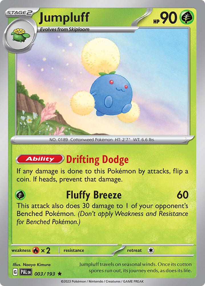 Pokemon Jumpluff 3/193 Paldea Evolved