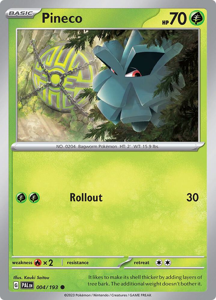 Pokemon Pineco 4/193 Paldea Evolved