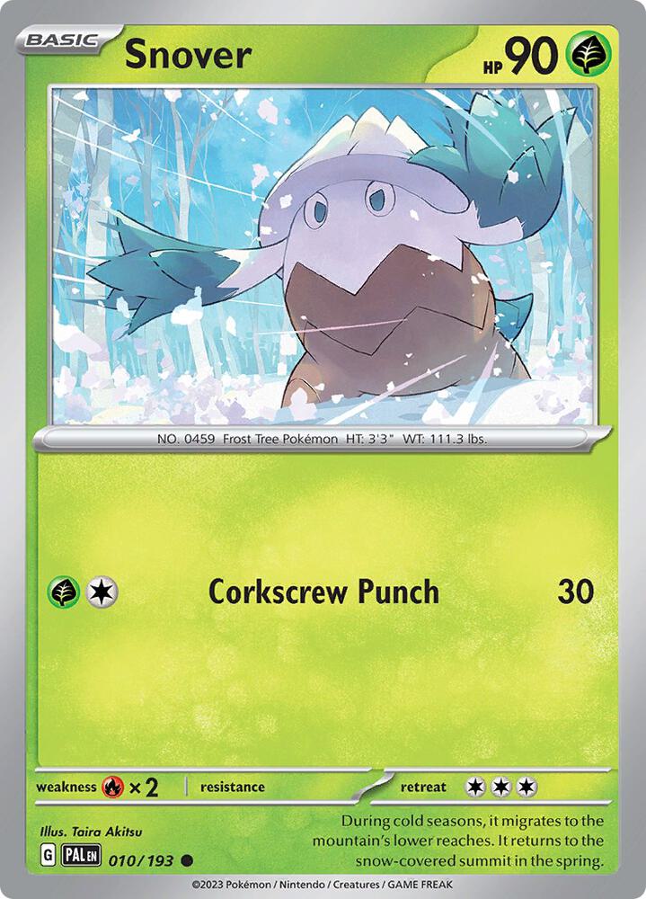 Pokemon Snover 10/193 Paldea Evolved