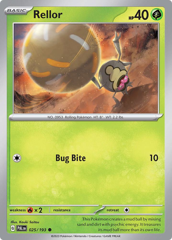 Pokemon Rellor 25/193 Paldea Evolved