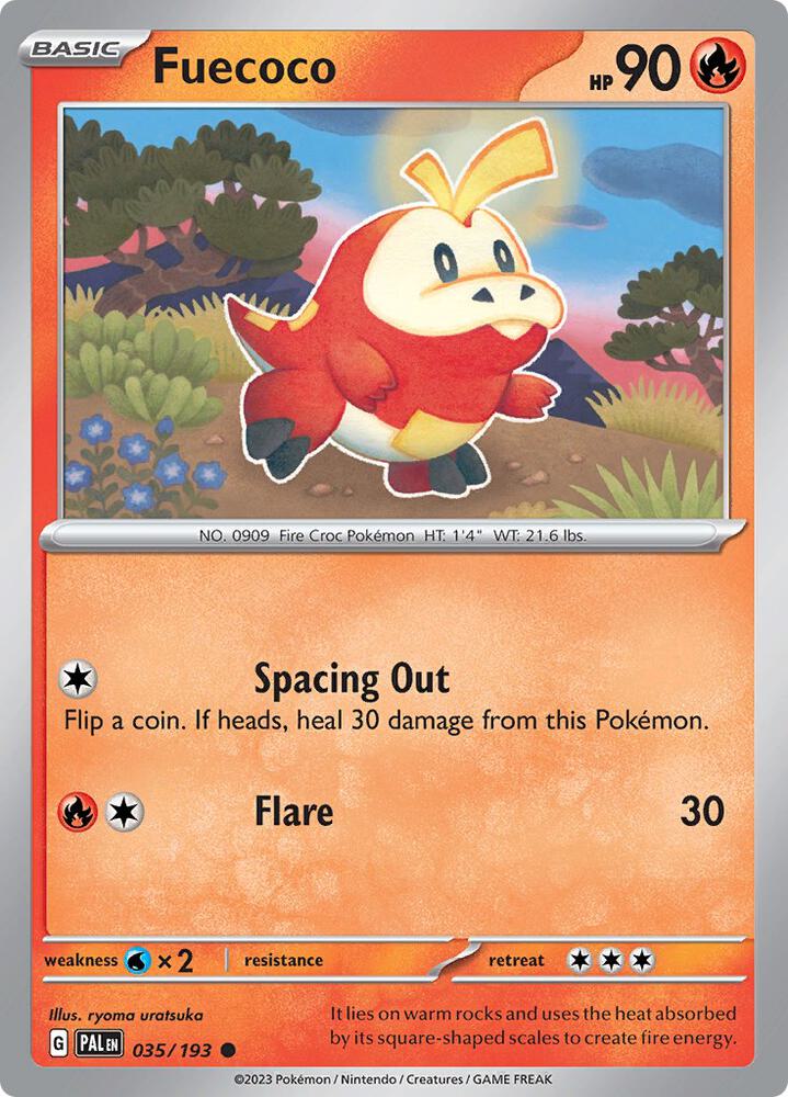 Pokemon Fuecoco 35/193 Paldea Evolved