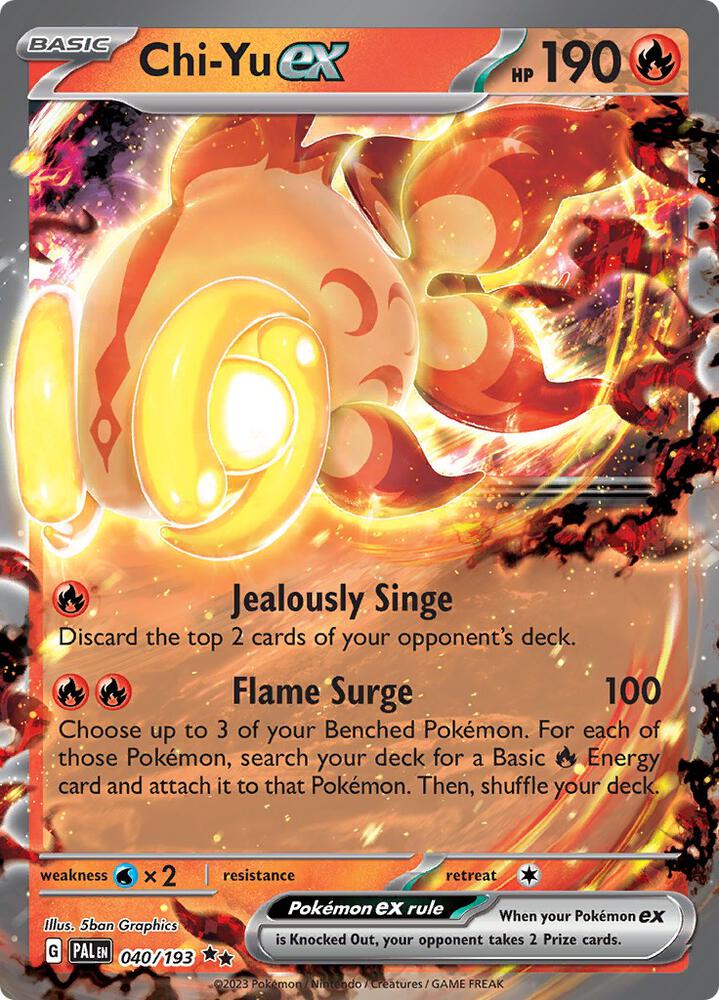 Pokemon Chi-Yu ex 40/193 Paldea Evolved