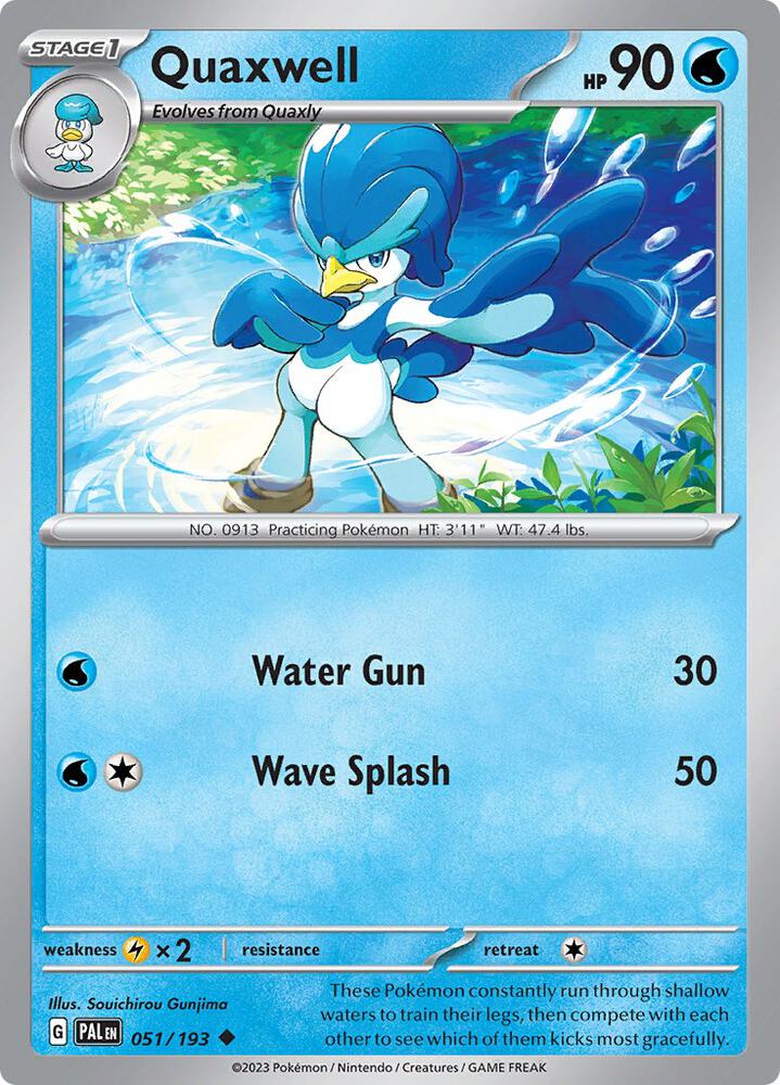 Pokemon Quaxwell 51/193 Paldea Evolved