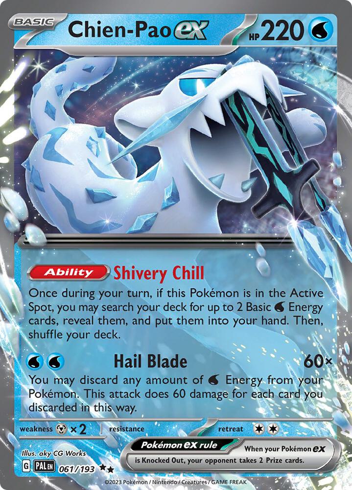 Pokemon Chien-Pao ex 61/193 Paldea Evolved