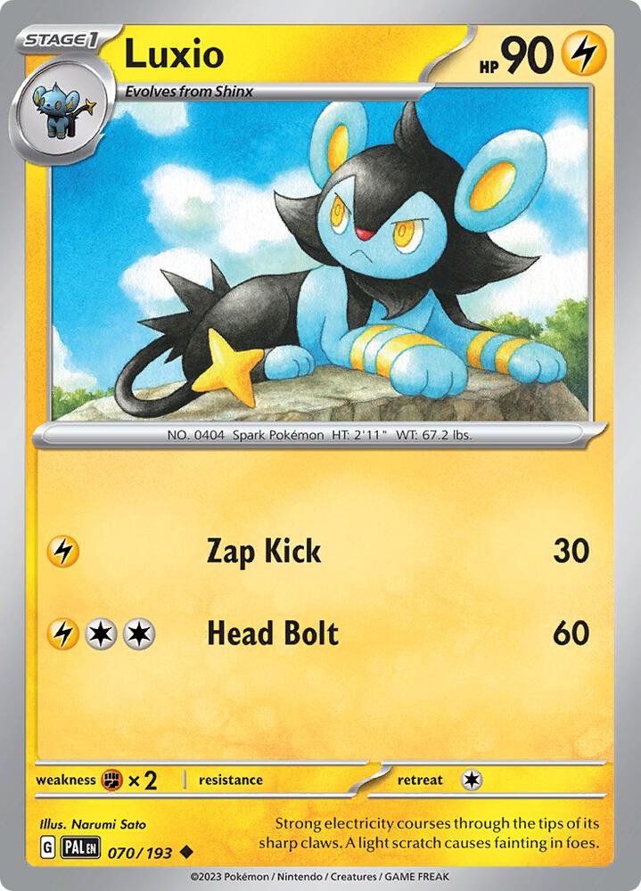 Pokemon Luxio 70/193 Paldea Evolved