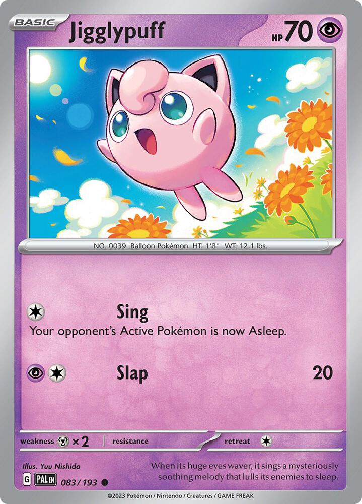 Pokemon Jigglypuff 83/193 Paldea Evolved