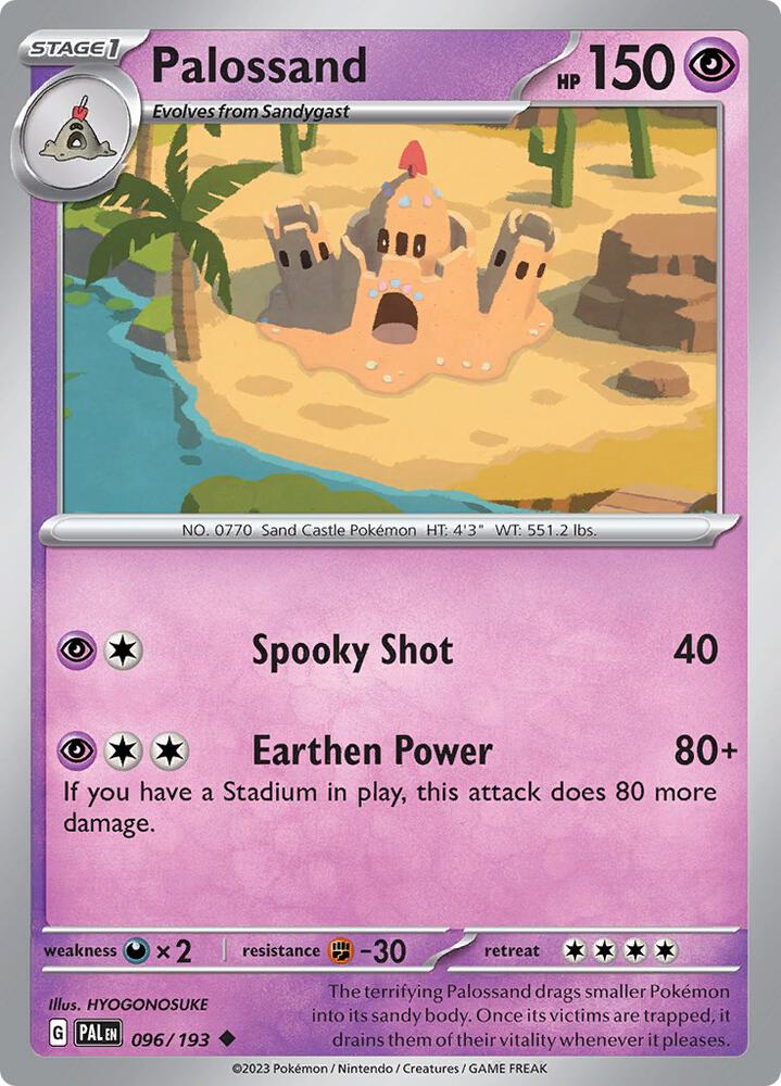 Pokemon Palossand 96/193 Paldea Evolved