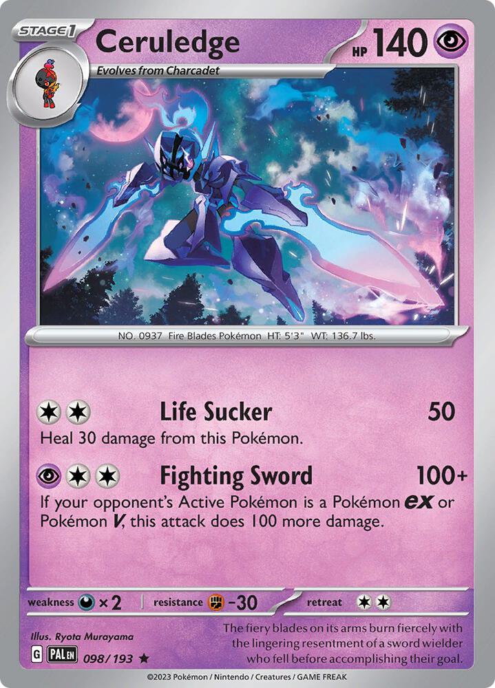 Pokemon Ceruledge 98/193 Paldea Evolved
