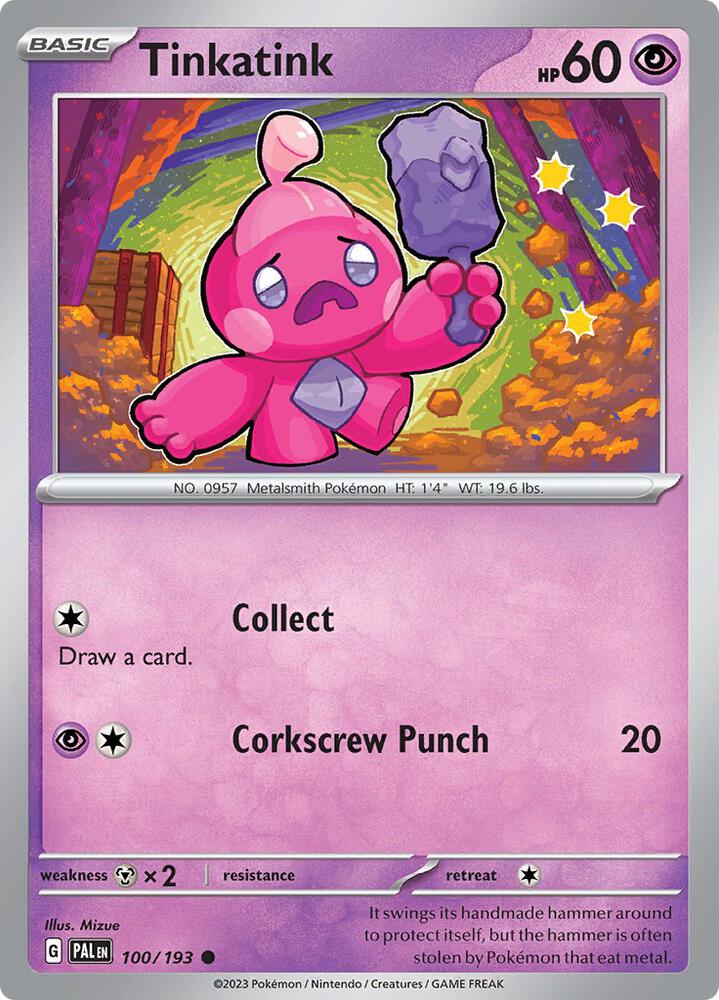 Pokemon Tinkatink 100/193 Paldea Evolved