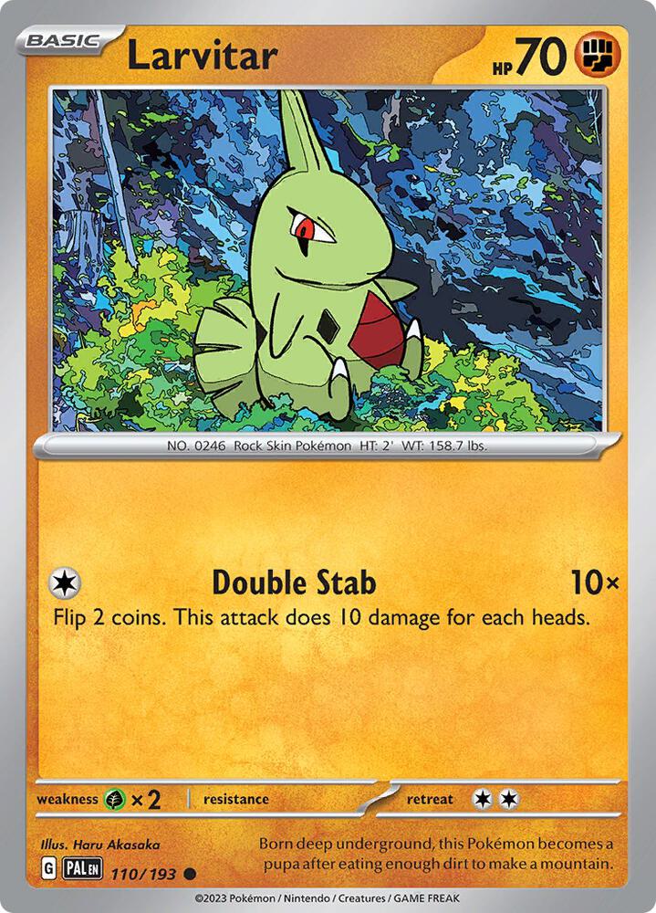 Pokemon Larvitar 110/193 Paldea Evolved