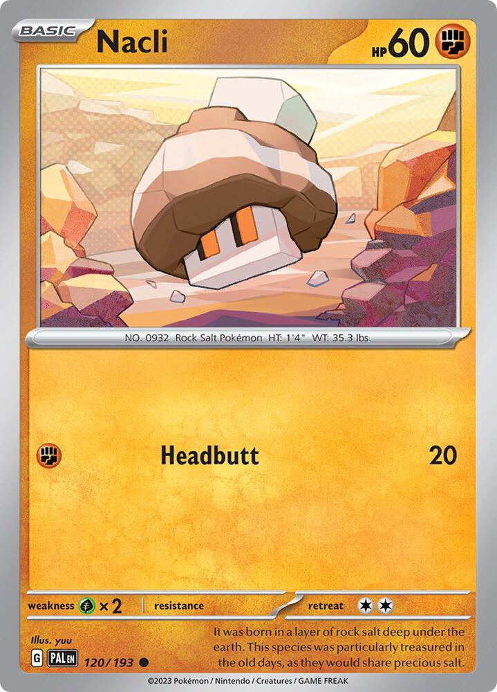 Pokemon Nacli 120/193 Paldea Evolved