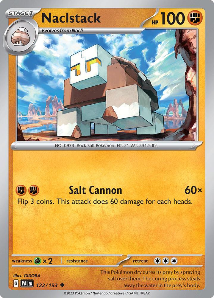 Pokemon Naclstack 122/193 Paldea Evolved