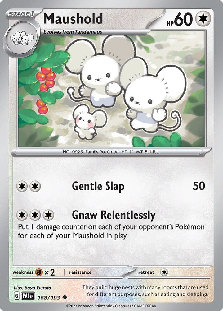 Pokemon Maushold 168/193 Paldea Evolved