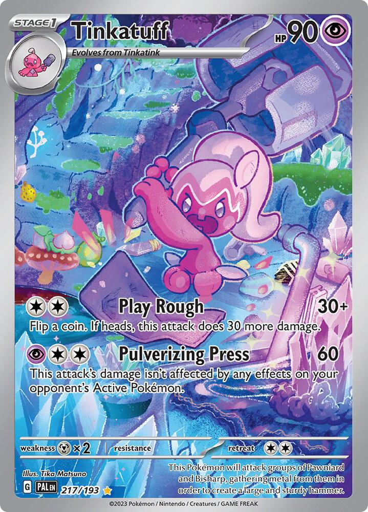 Pokemon Tinkatuff 217/193 Paldea Evolved