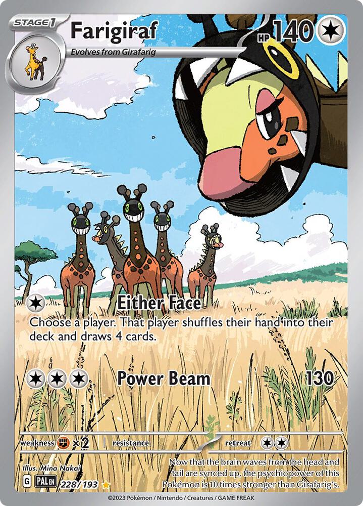 Pokemon Farigiraf 228/193 Paldea Evolved