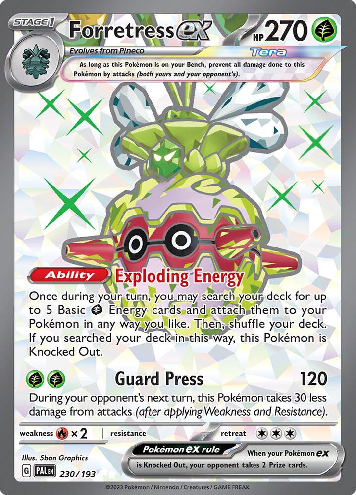 Pokemon Forretress ex 230/193 Paldea Evolved