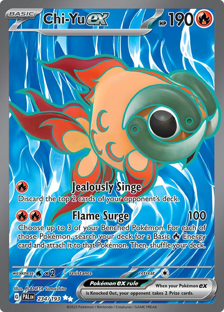 Pokemon Chi-Yu ex 234/193 Paldea Evolved
