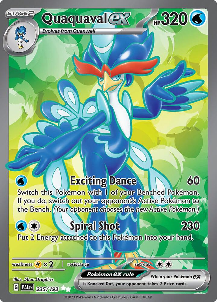 Pokemon Quaquaval ex 235/193 Paldea Evolved